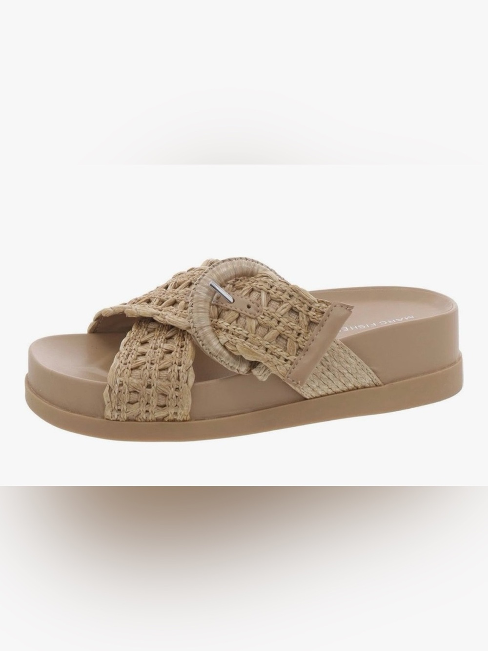 Marc Fisher Tan Braided Sandals